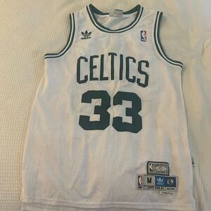Larry Bird throwback Celtics jersey